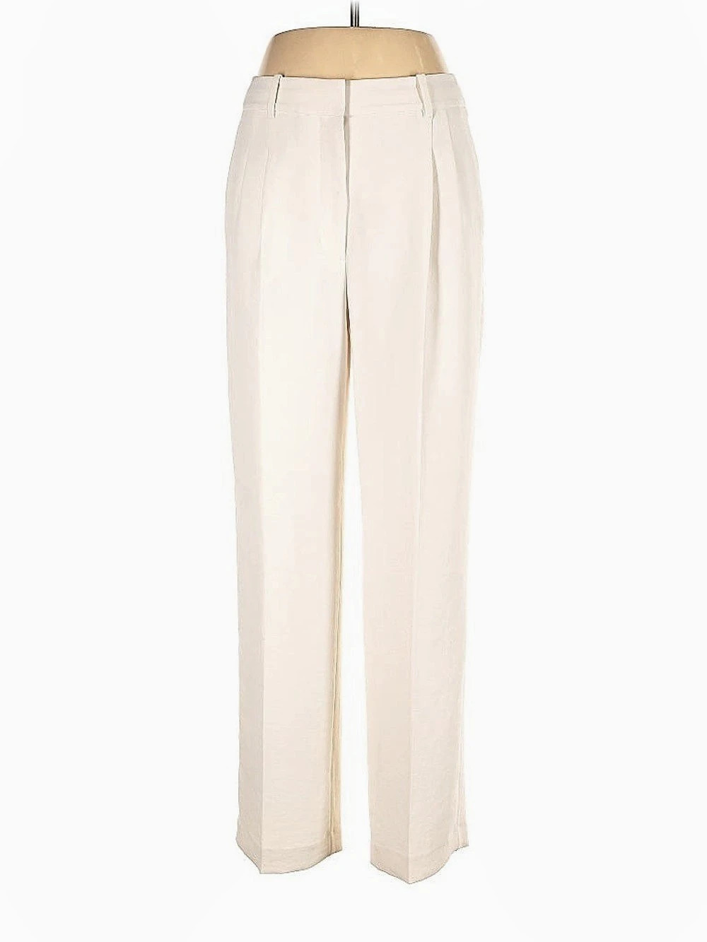 Wilfred The Effortless Pant Wide Leg Polyester Pants in White Size 10 Like New